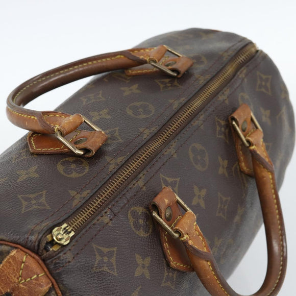 LOUIS VUITTON Monogram Speedy 30 Hand Bag M41526 LV Auth BA13352