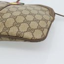 GUCCI GG Supreme Web Sherry Line Bag PVC Beige Gold 904 02 047 Auth BA13353-10