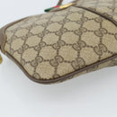 GUCCI GG Supreme Web Sherry Line Bag PVC Beige Gold 904 02 047 Auth BA13353-11