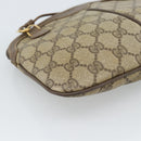 GUCCI GG Supreme Web Sherry Line Bag PVC Beige Gold 904 02 047 Auth BA13353-13