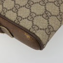 GUCCI GG Supreme Schultertasche PVC Beige Gold 001 58 6594 Auth BA13354-16