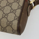 GUCCI GG Supreme Schultertasche PVC Beige Gold 001 58 6594 Auth BA13354-17