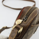 GUCCI GG Supreme Schultertasche PVC Beige Gold 001 58 6594 Auth BA13354-21