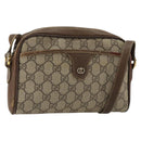 GUCCI GG Supreme Schultertasche PVC Beige Gold 001 58 6594 Auth BA13354-1