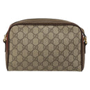 GUCCI GG Supreme Schultertasche PVC Beige Gold 001 58 6594 Auth BA13354-2