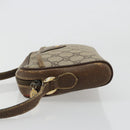 GUCCI GG Supreme Schultertasche PVC Beige Gold 001 58 6594 Auth BA13354-4