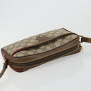 GUCCI GG Supreme Schultertasche PVC Beige Gold 001 58 6594 Auth BA13354-6