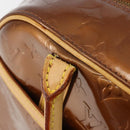 LOUIS VUITTON Monogram Vernis Tompkins Square Bag Bronze M91103 LV Auth BA13355-19