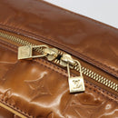 LOUIS VUITTON Monogram Vernis Tompkins Square Bag Bronze M91103 LV Auth BA13355-20