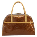 LOUIS VUITTON Monogram Vernis Tompkins Square Bag Bronze M91103 LV Auth BA13355-13