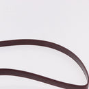 CARTIER Hand Bag Leather 2way Bordeaux Silver Auth BA13356V-15