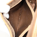 Christian Dior Honeycomb Canvas Shoulder Bag PVC Beige Gold Auth BA13357-22