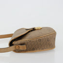 Christian Dior Honeycomb Canvas Shoulder Bag PVC Beige Gold Auth BA13357-5