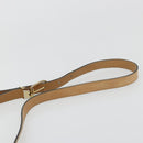 Christian Dior Honeycomb Canvas Shoulder Bag PVC Beige Gold Auth BA13357-8
