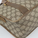 GUCCI GG Supreme Web Sherry Line Tas PVC 2-weg Beige Goud 41 02 039 Authentiek BA13358-17
