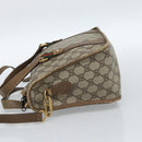 GUCCI GG Supreme Web Sherry Line Tas PVC 2-weg Beige Goud 41 02 039 Authentiek BA13358-3