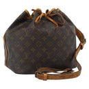 LOUIS VUITTON Monogram Petit Noe Shoulder Bag M42226 LV Auth BA13359-1
