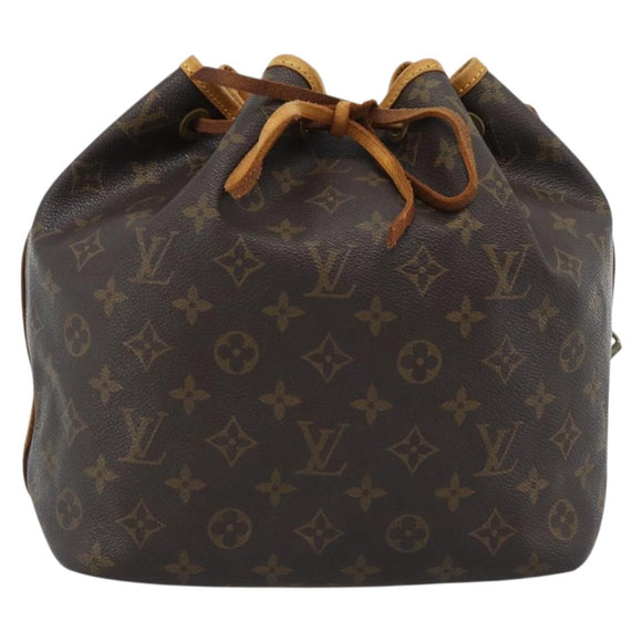 LOUIS VUITTON Monogram Petit Noe Shoulder Bag M42226 LV Auth BA13359
