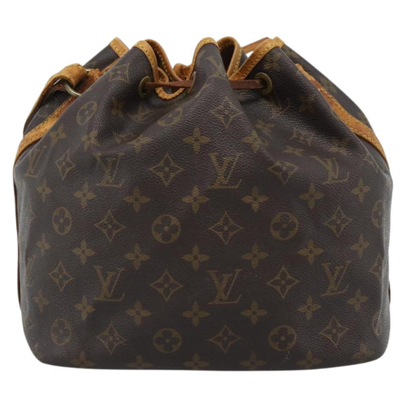 LOUIS VUITTON Monogram Petit Noe Shoulder Bag M42226 LV Auth BA13359