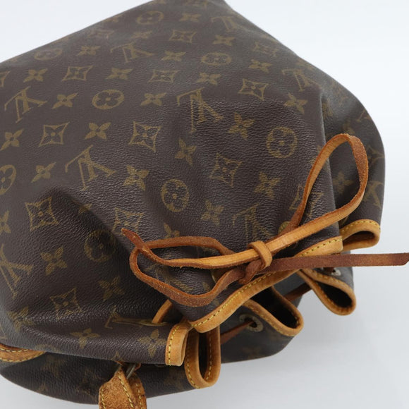LOUIS VUITTON Monogram Petit Noe Shoulder Bag M42226 LV Auth BA13359