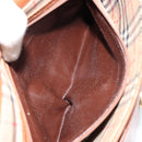 Burberrys Shoulder Bag Leather Brown Gold Auth BA13366-12