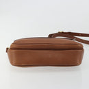 Burberrys Shoulder Bag Leather Brown Gold Auth BA13366-5