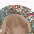 GUCCI GG Supreme Disney Donald Duck Hoed PVC M Beige Auth BA13368SM-15
