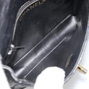 CHANEL Bicolore Waist bag Lamb Skin Black Gold CC Auth BA13369-10