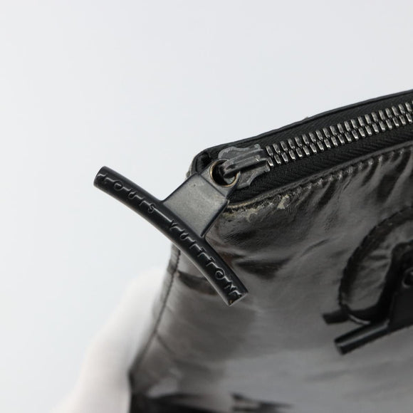 LOUIS VUITTON Monogram Eclipse Glaze Pochette Cosmos Black M63373 Auth BA13371