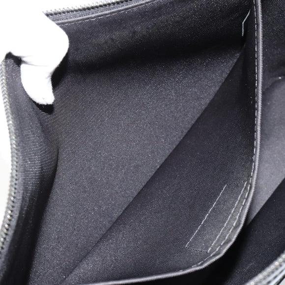 LOUIS VUITTON Monogram Eclipse Glaze Pochette Cosmos Black M63373 Auth BA13371