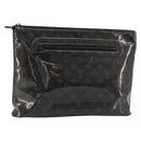 LOUIS VUITTON Monogram Eclipse Glaze Pochette Cosmos Black M63373 Auth BA13371-1