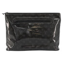 LOUIS VUITTON Monogram Eclipse Glaze Pochette Cosmos Black M63373 Auth BA13371-13