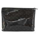 LOUIS VUITTON Monogram Eclipse Glaze Pochette Cosmos Black M63373 Auth BA13371-2