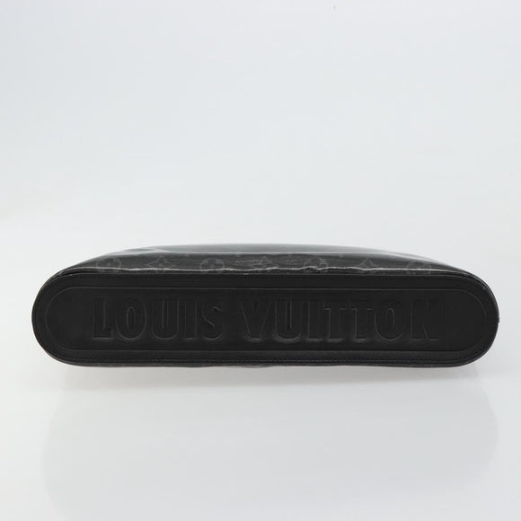 LOUIS VUITTON Monogram Eclipse Glaze Pochette Cosmos Black M63373 Auth BA13371