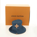 LOUIS VUITTON Hat Denim Blue M7154M LV Auth BA13373SM-12