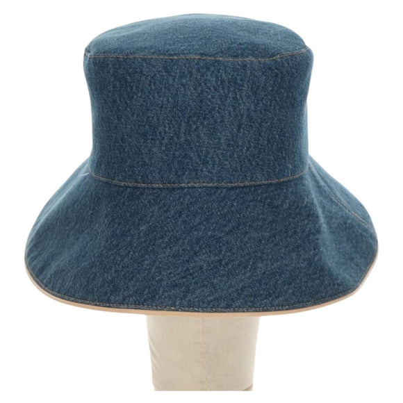 LOUIS VUITTON Hat Denim Blue M7154M LV Auth BA13373SM