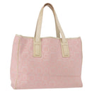 Salvatore Ferragamo Gancini Handtas Leer PVC Roze Zilver Orig. BA13376-1