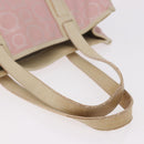 Salvatore Ferragamo Gancini Handtas Leer PVC Roze Zilver Orig. BA13376-8