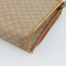 CELINE Macadam Canvas Schoudertas PVC Beige Goud Auth BA13377-16