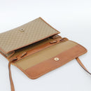 CELINE Macadam Canvas Schoudertas PVC Beige Goud Auth BA13377-18