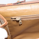 CELINE Macadam Canvas Schoudertas PVC Beige Goud Auth BA13377-22