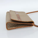 CELINE Macadam Canvas Schoudertas PVC Beige Goud Auth BA13377-4