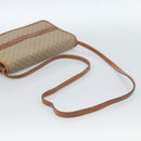 CELINE Macadam Canvas Schoudertas PVC Beige Goud Auth BA13377-7