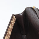 Christian Dior Trotter Canvas Chain Shoulder Bag Beige Gold Auth BA13378-21