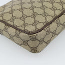 GUCCI GG Supreme Clutch Bag PVC Beige Gold 018 123 6021 Auth BA13380-17