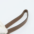 GUCCI GG Supreme Clutch Bag PVC Beige Gold 018 123 6021 Auth BA13380-8