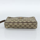 GUCCI GG Supreme Clutch Bag PVC Beige Gold 018 123 6021 Auth BA13380-5