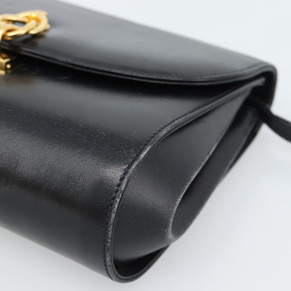 GUCCI Umhängetasche Leder Schwarz Gold Original BA13381