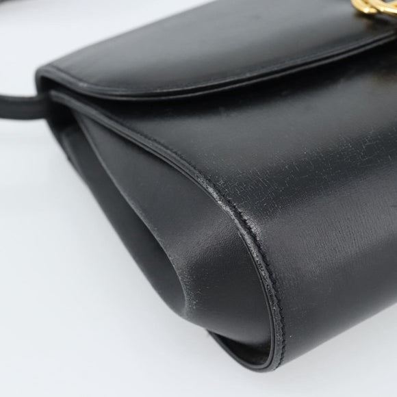 GUCCI Umhängetasche Leder Schwarz Gold Original BA13381