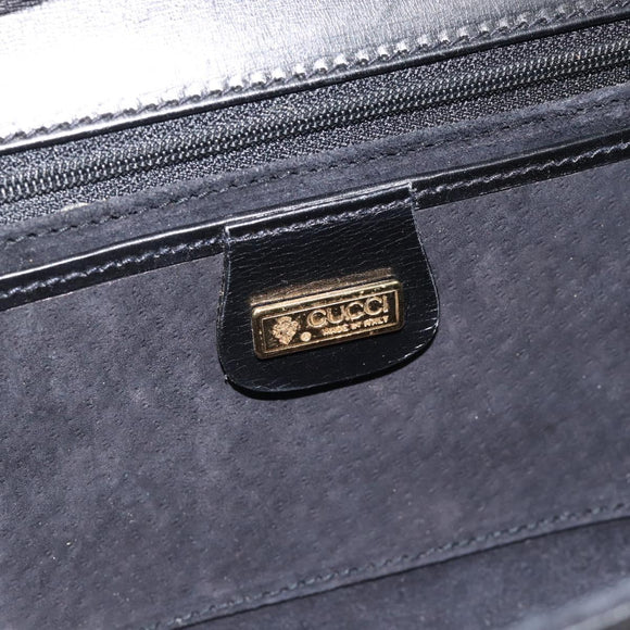 GUCCI Umhängetasche Leder Schwarz Gold Original BA13381